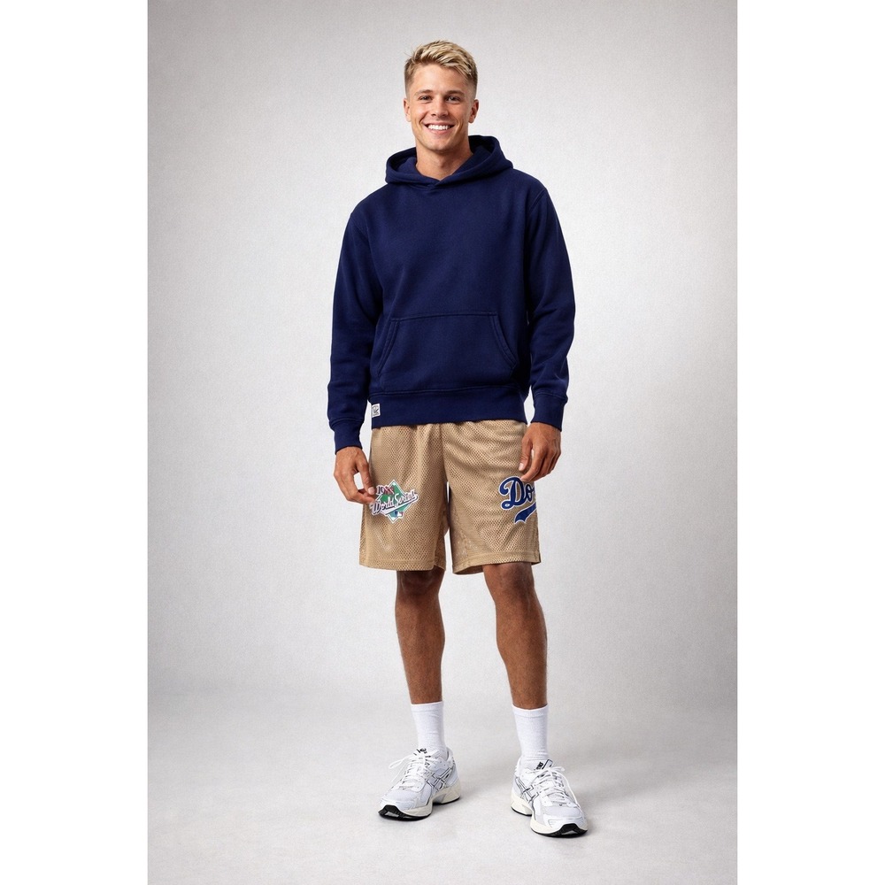 NWT New Era LA Dodgers‎ 1988 World Series Mesh Basketball Shorts Tan Mens M
